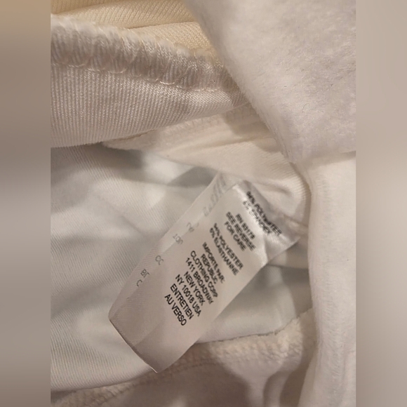 NWT TRUTH BY REPUBLIC 2pcs Set Women' Velour Hooded Track Suit Soft Ivory - Picture 10 of 15